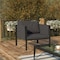 Flash Furniture Black Patio Chair with Storage & Charcoal Cushions GM-201108-1S-CH-GG - alternate 1